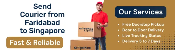 Send Courier from Faridabad to Singapore