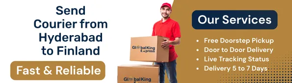 Send Courier from Hyderabad to Finland