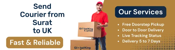 Send Courier from Surat to UK