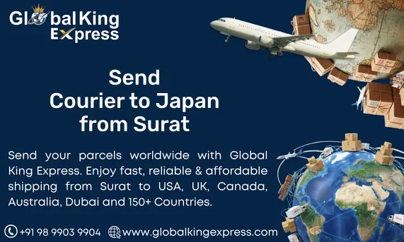 Send Courier to Japan from Surat