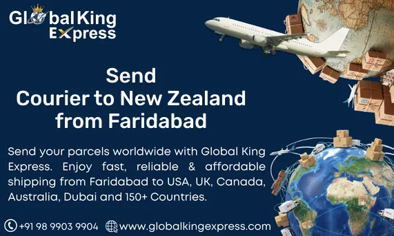 Send Courier to New Zealand from Faridabad