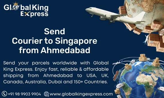 Send Courier to Singapore from Ahmedabad